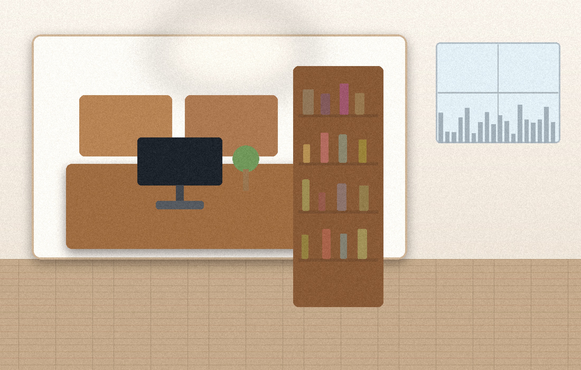 辦公空間家具訂製示意圖